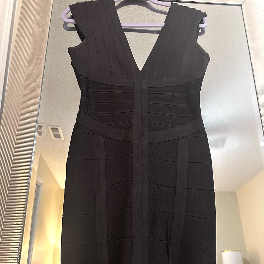 ESTATE SALE Classic Timeless Herve Leger Grey Dress
